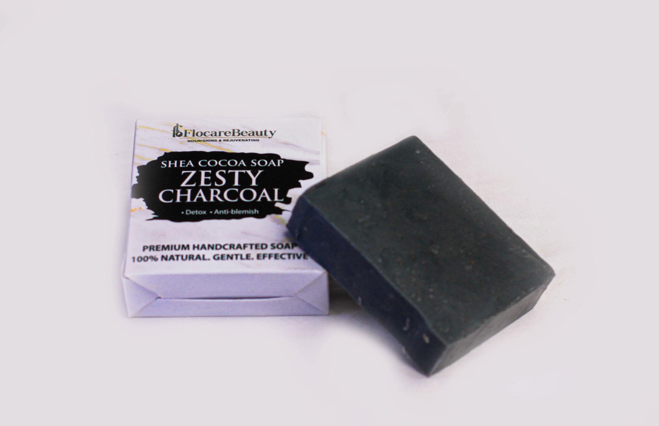 FLOCAREBEAUTY ZESTY CHARCOAL SOAP